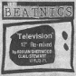 Release: The Beatnigs, 'Television' single, 1988. Click for a larger image